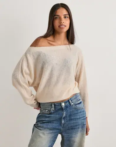 Nelly Nelly - Beige - Slouchy Knit Sweater