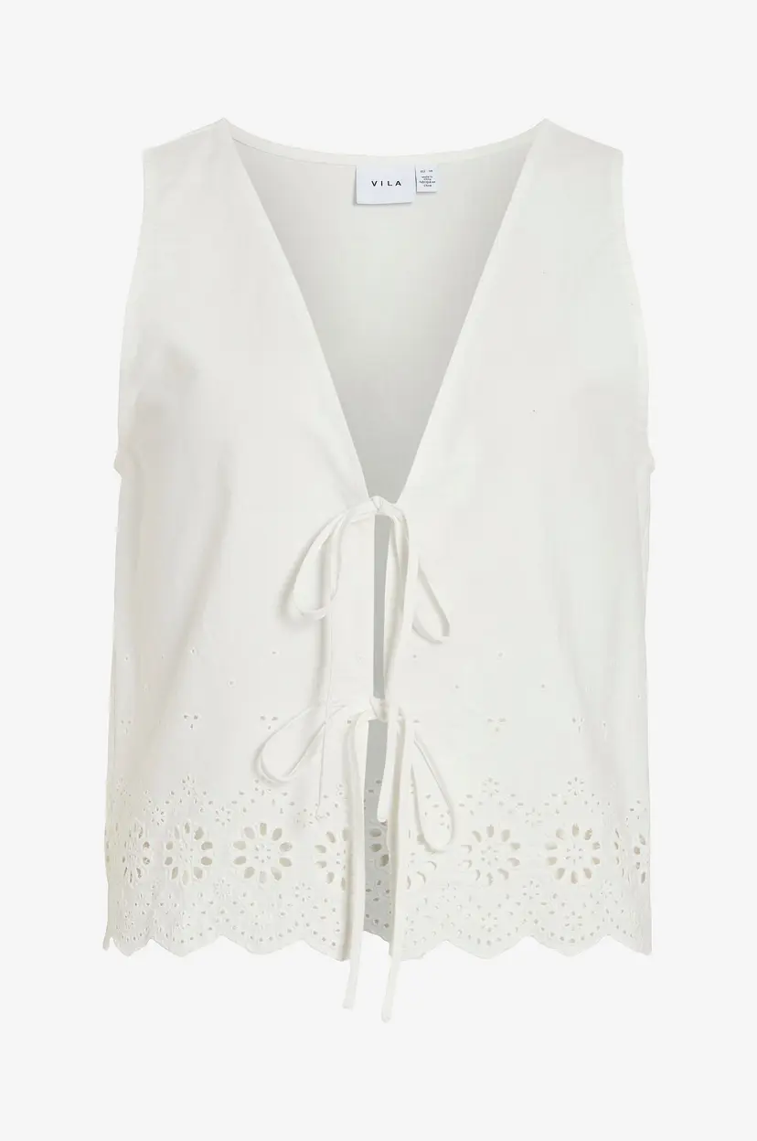 Vila Bluse viLise S/L Top - Hvit