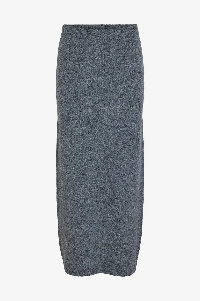 Vila Skjørt viInes Long Knit Skirt #8 - Grå