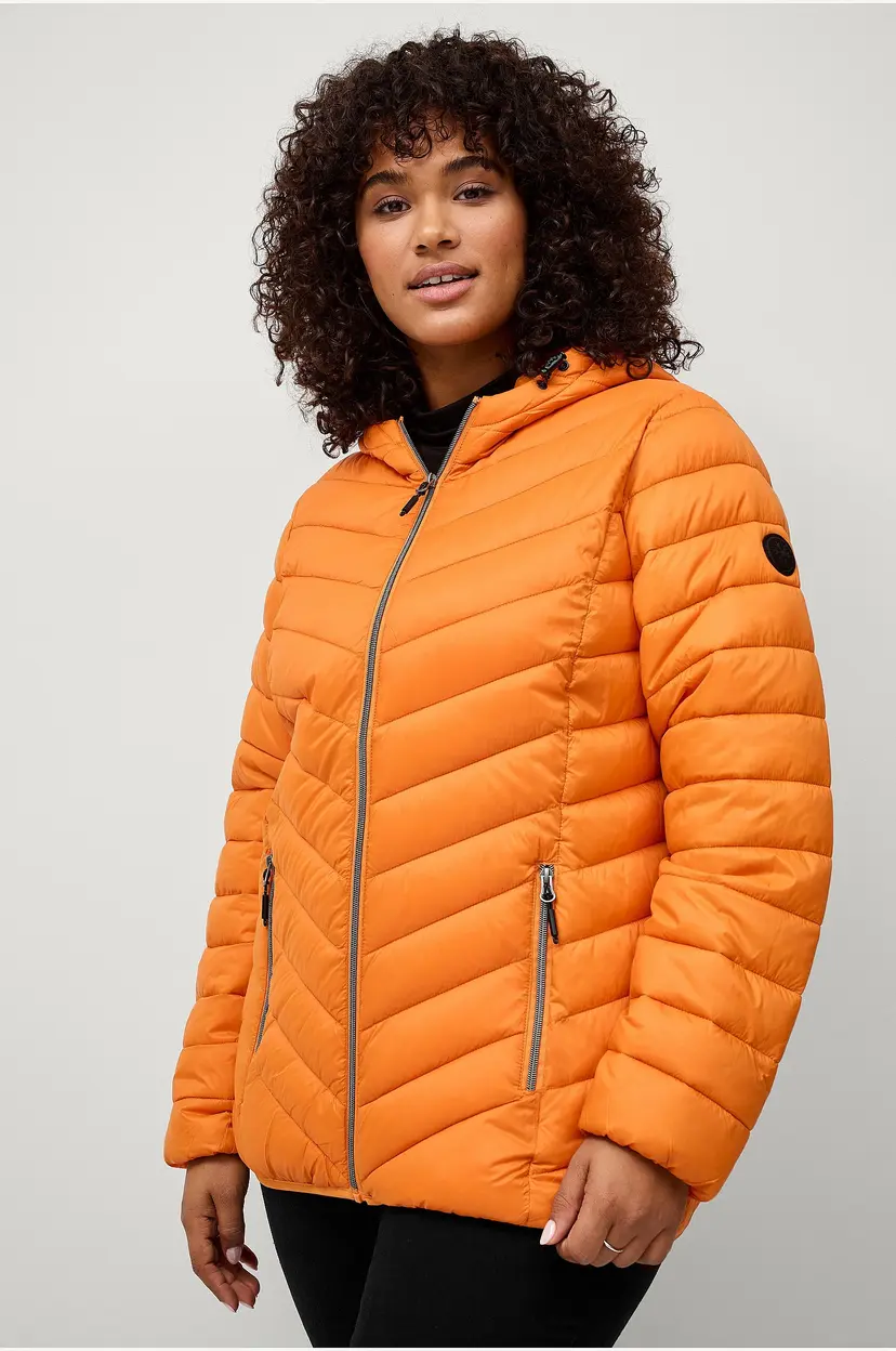 Zizzi Jakke caSally L/S Jacket - Orange
