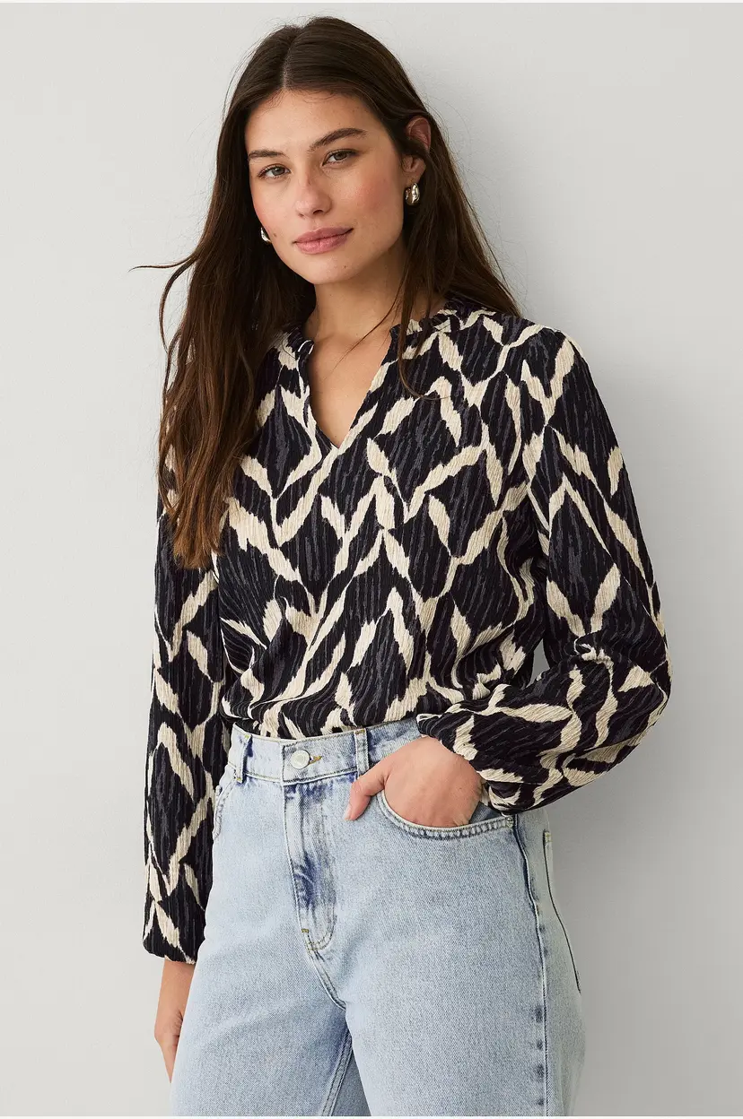 Ellos Collection Topp med struktur - Svart