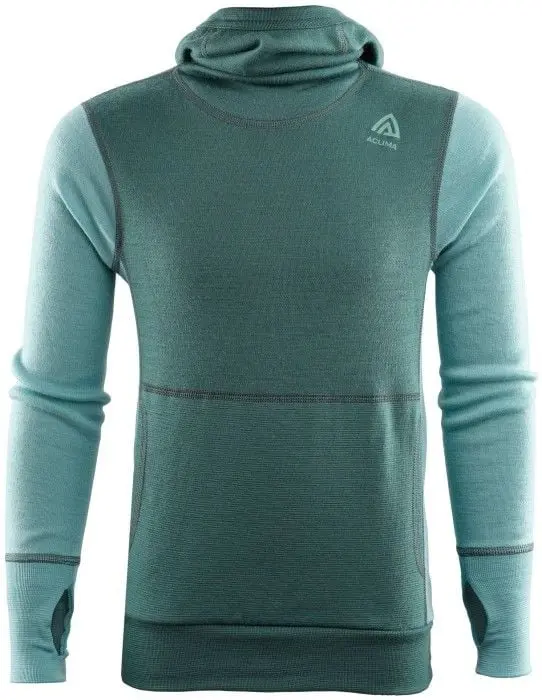 Aclima Aclima Kids WarmWool Hood Sweater North Atlantic / Reef Waters