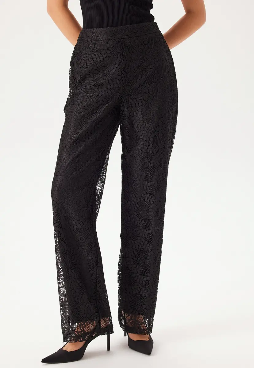 Pieces Pcbosulla Hw Lace Wide Pant