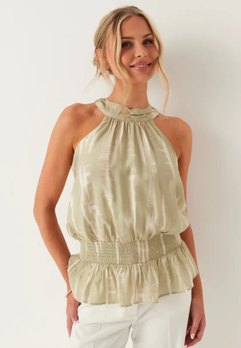 Bubbleroom Halter Neck Blouse