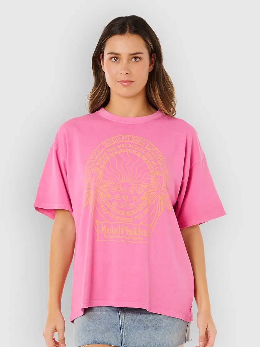 Rip Curl Rip Curl Hotel Malibu Heritage T-skjorte rosa