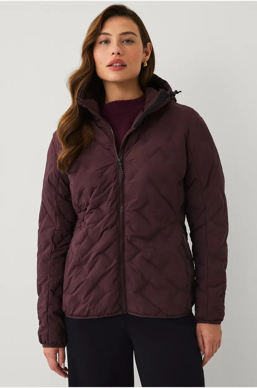 Áhkká Jakke Tech Puffer Jacket - Brun