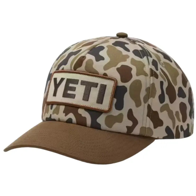 Yeti Yeti Logo Woven Flat Brim Snapback Hat Camo
