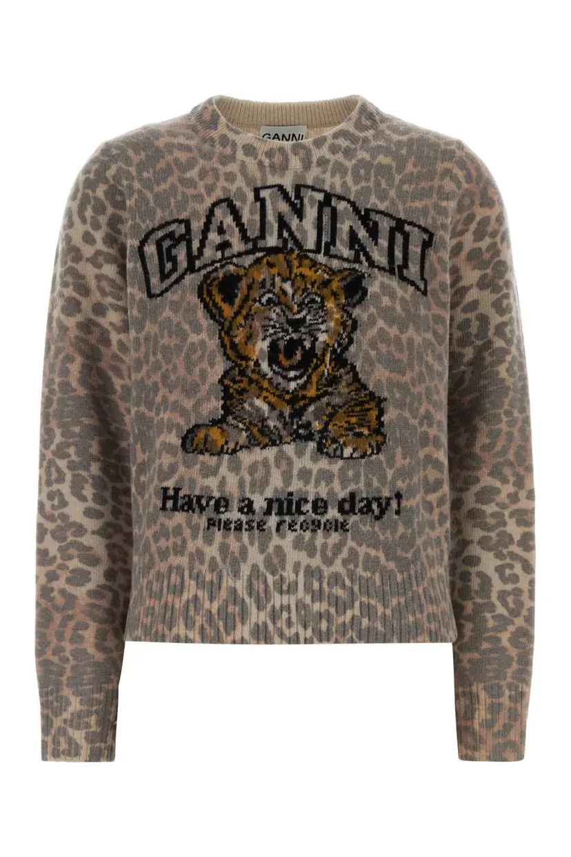 Ganni Ganni Strikkegensere – Beige