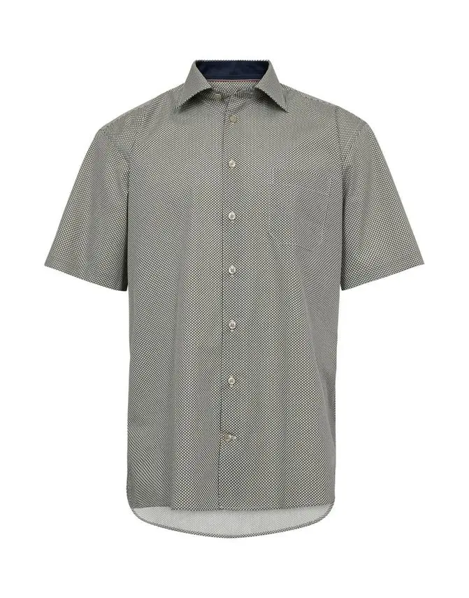 Black Blue Regular fit s/s shirt