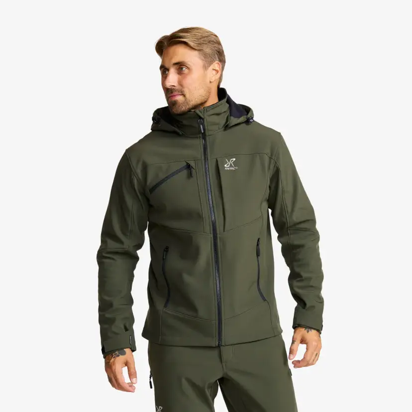 RevolutionRace Hiball Softshell Jacket Herre Forest Night