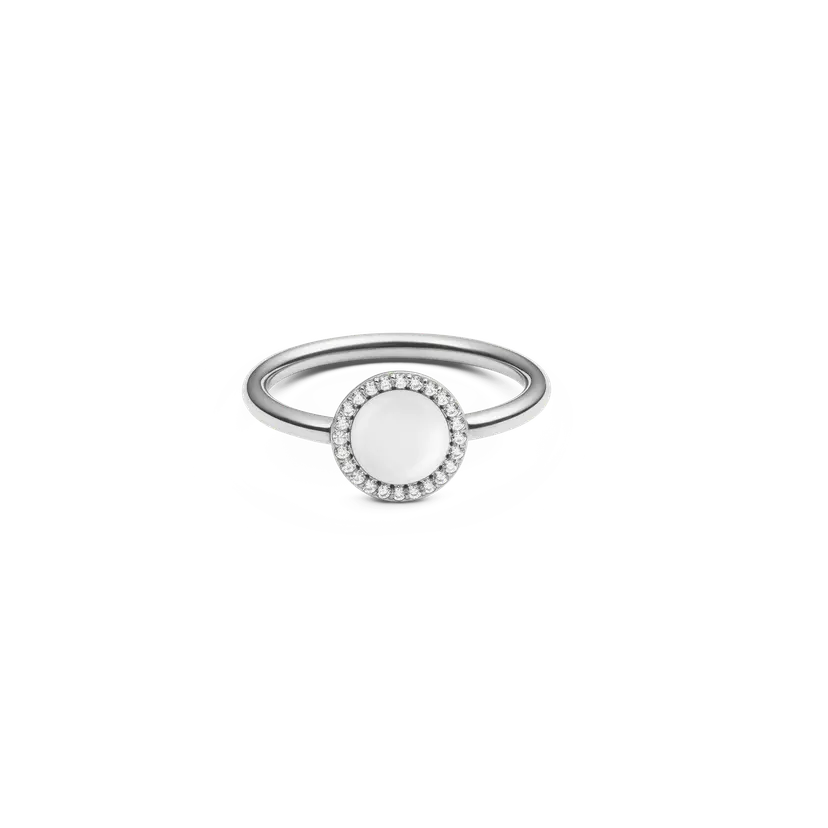 Daniel Wellington Silver Ring Audrey Mother Of Pearl | DW