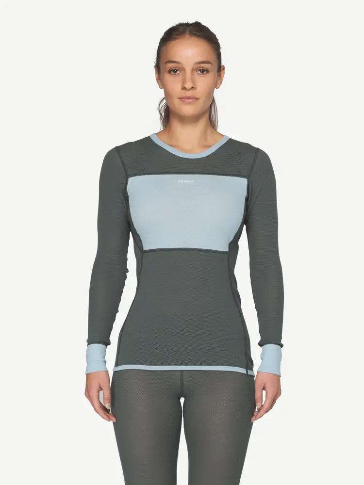 Devold Devold - Wool Mesh 190 Ulltrøye Dame - Large - Blå