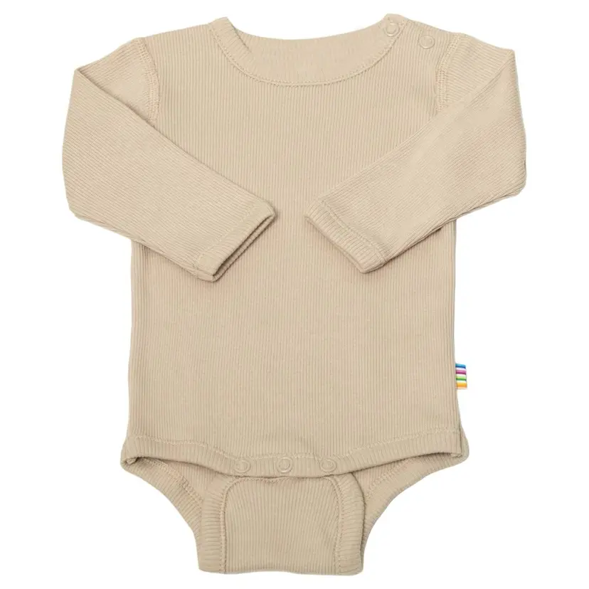 Joha Joha 2X2 Cotton Rib Body Langarmet Beige (90 / 1,5-2 år)