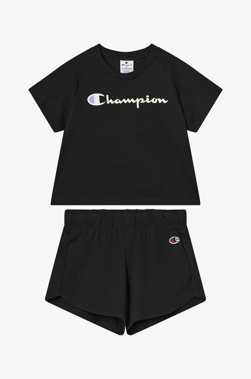 Champion T-skjorte + shorts - Svart
