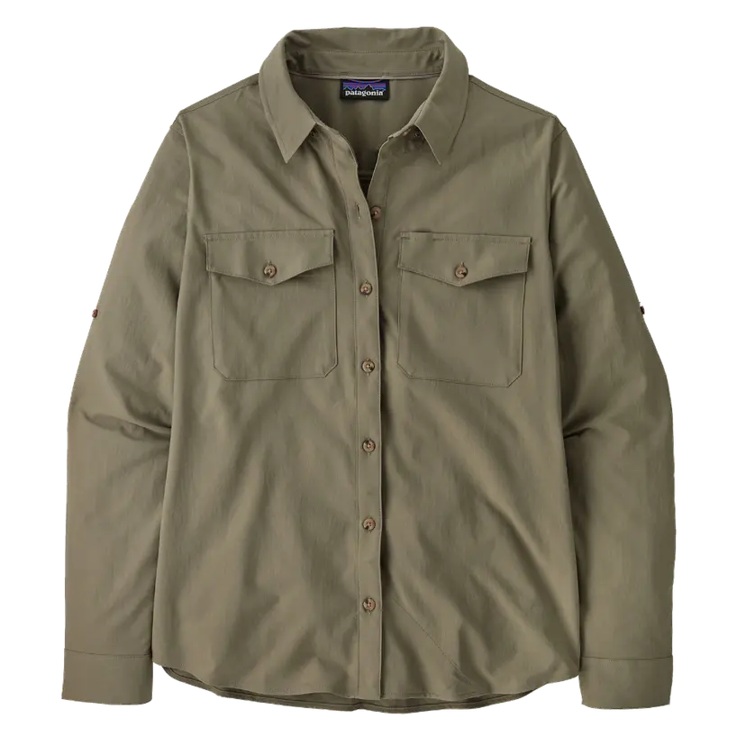 Patagonia Patagonia W's L/S Self Guided Sun Shirt River Rock Green