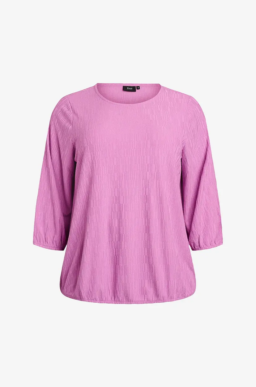 Zizzi Topp vmMmari 3/4 Blouse - Lilla