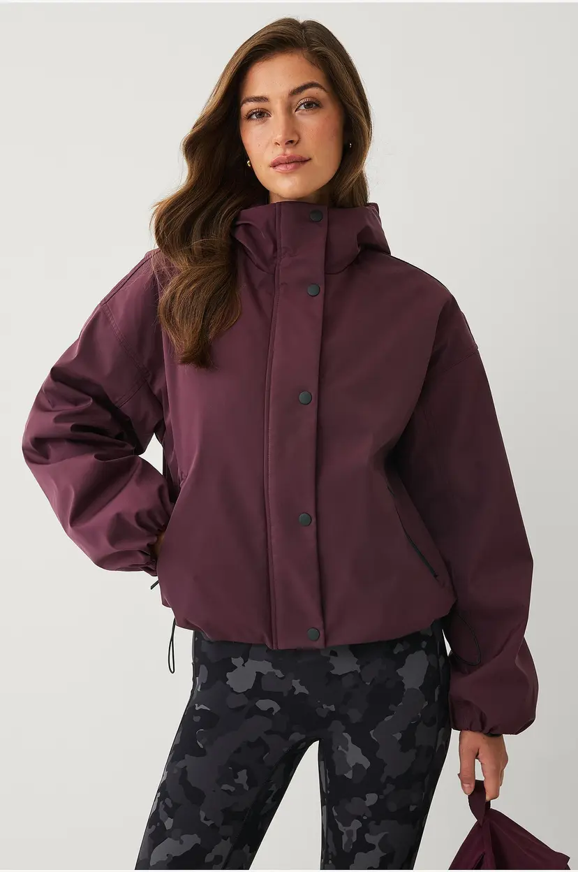 Ellos STUDIO Jakke WR Short Jacket W Hood - Lilla