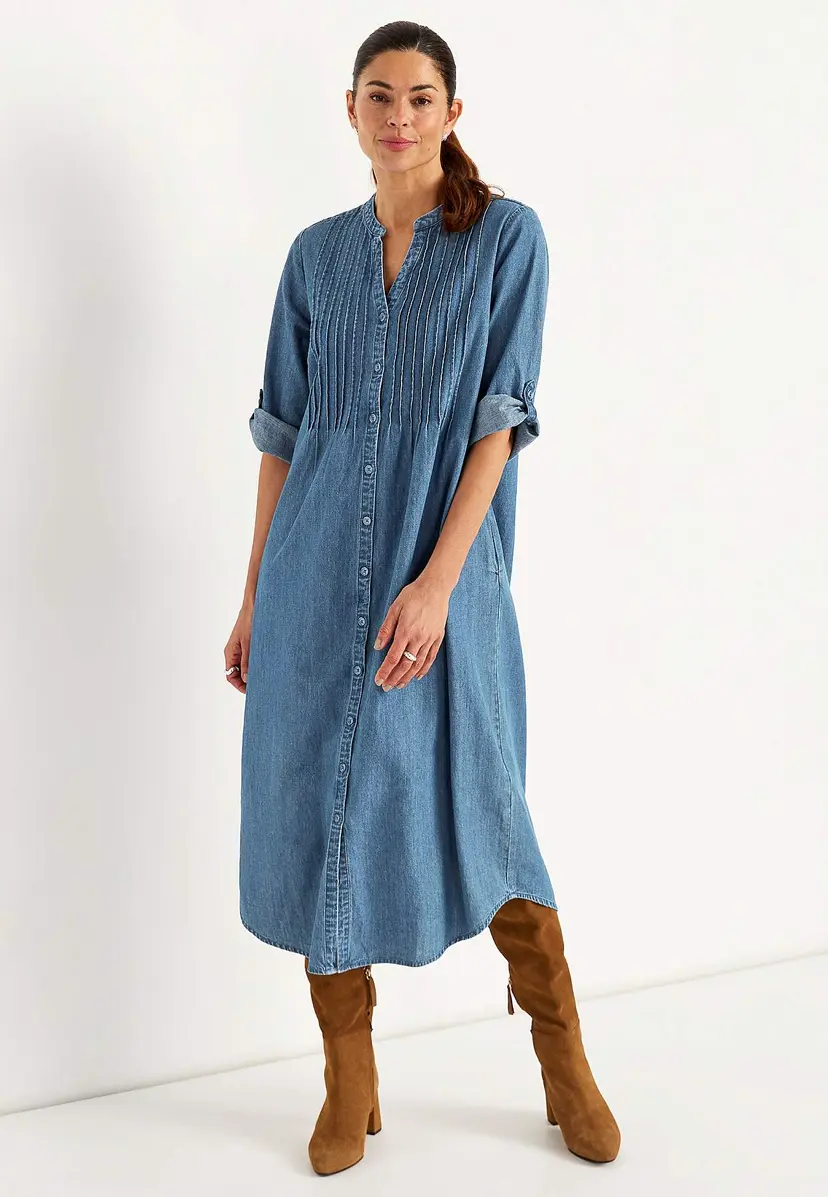 Cellbes of Sweden Denimkjole i lett denim med lommer