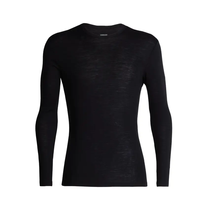 Icebreaker Icebreaker Men's 175 Everyday Longsleeve Crewe Black