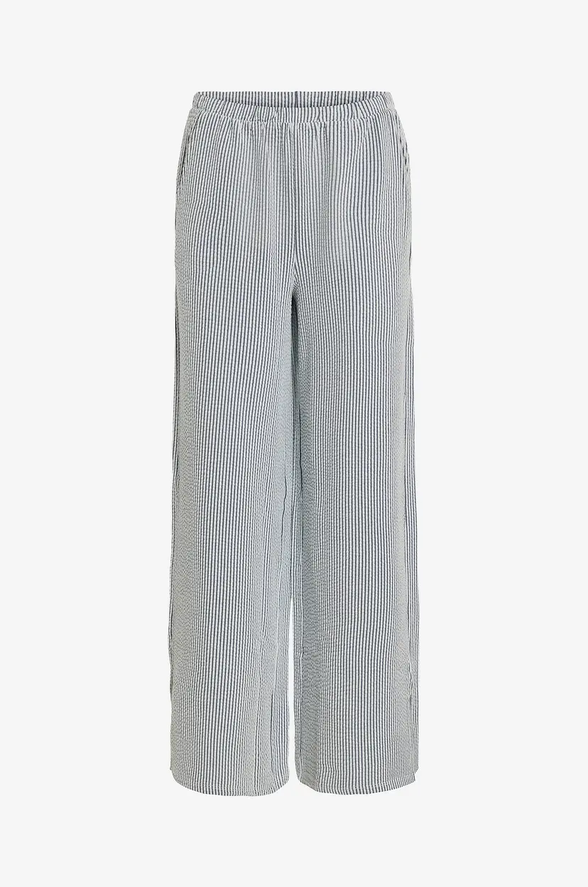 Vila Bukser viStriplo HW Wide Pants - Grå