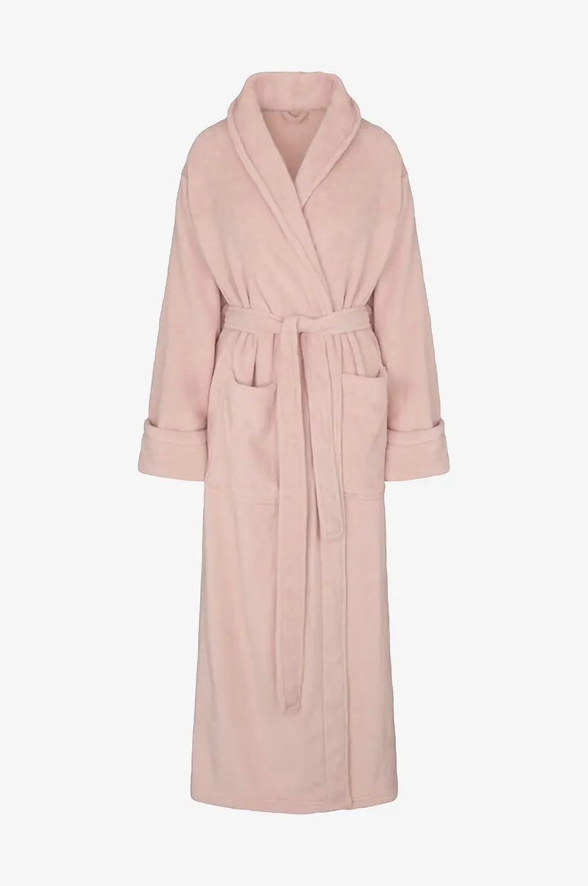 Hunkemöller Morgenkåpe Robe Long Soft Fleece - Rosa