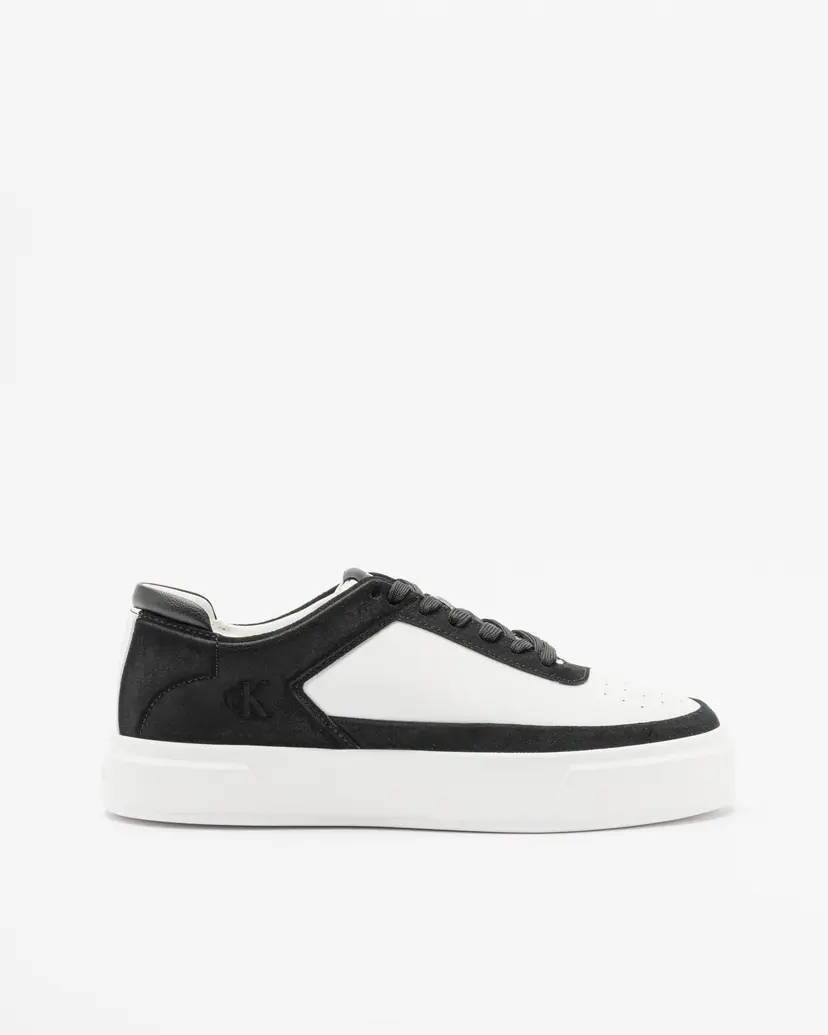 Calvin Klein Calvin Klein Basket Cupsole Laceup Lth-Su Black Sneakers