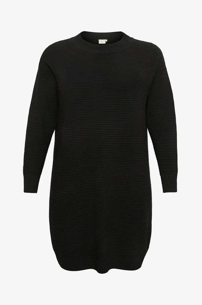 KAFFE Curve Kjole kcBell Knit Tunic - Svart