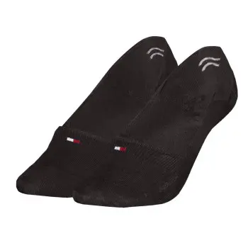 Tommy Hilfiger Tommy Hilfiger Strømper 2P Women Shine Footie Socks Svart Str 39/42 Dame