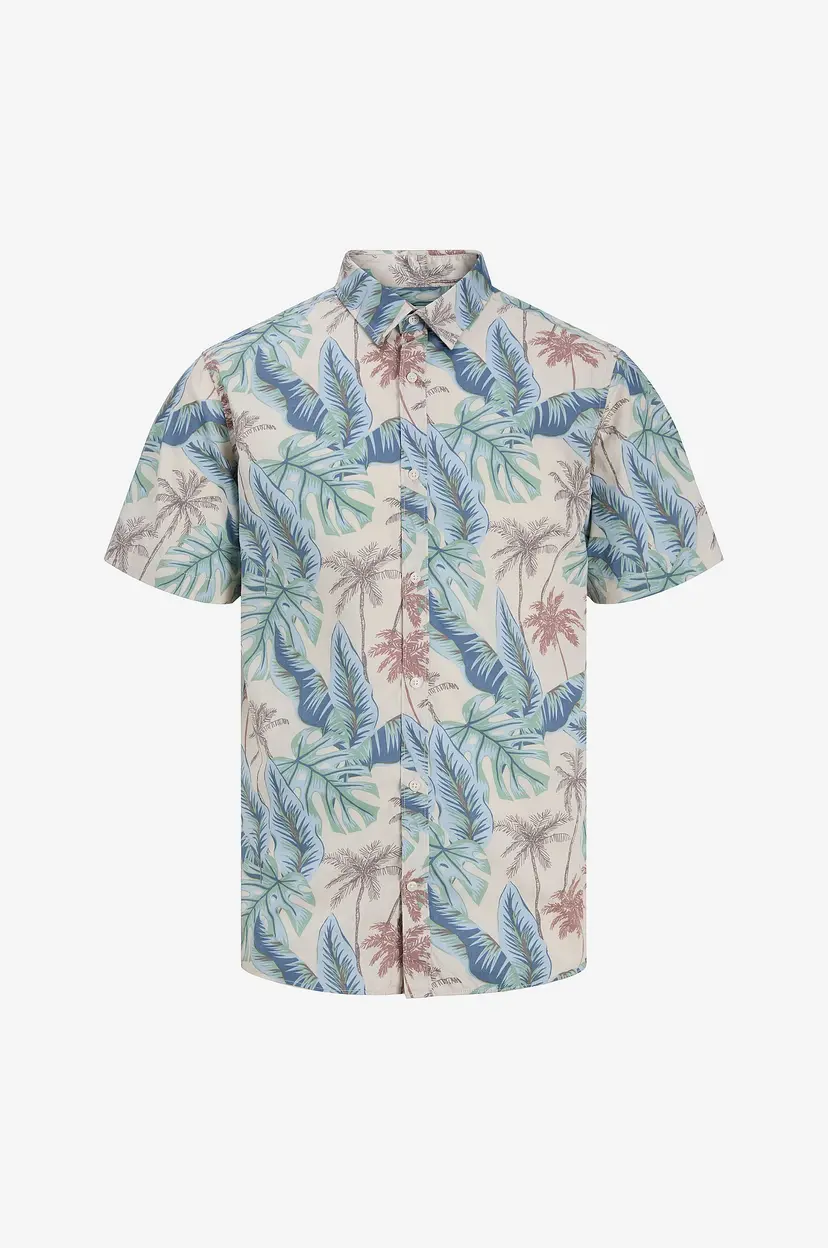 Jack & Jones Skjorte jjHonolulu Aop Shirt SS - Blå