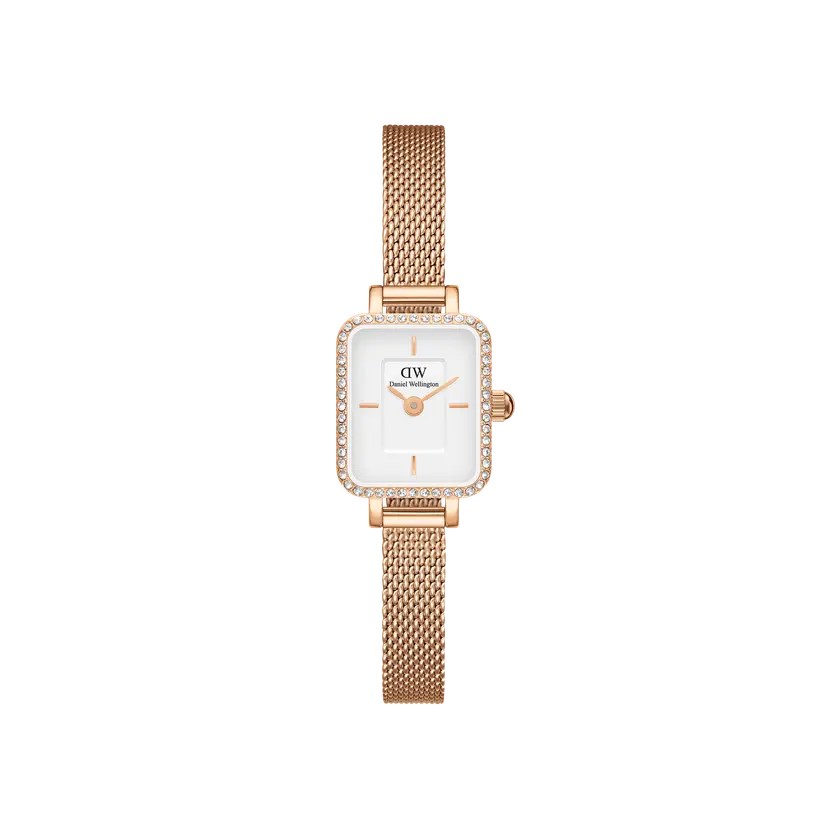 Daniel Wellington Rose Gold 15.4x18.2mm Watch Quadro Mini Lumine Bezel | DW