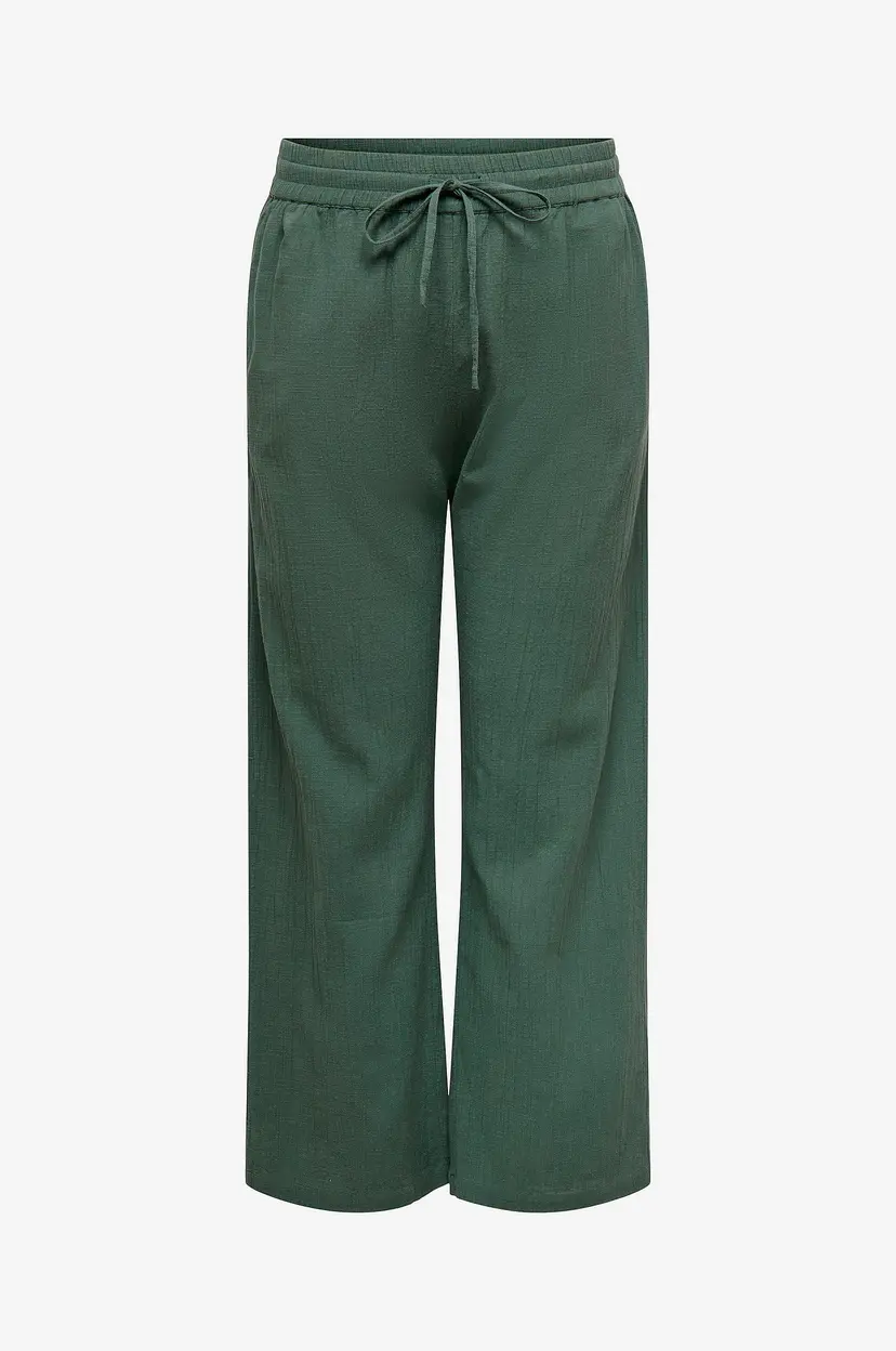 Only Carmakoma Bukse carTizana Cotton Loose Wvn NO - Grønn