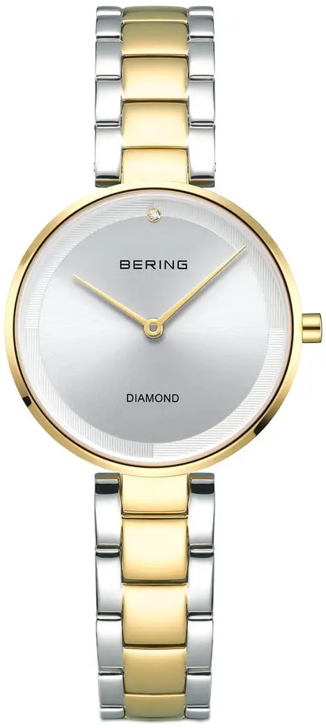 BERING Bering Dameklokke 17529-710 Classic Sølvfarget/Gulltonet stål Ø30