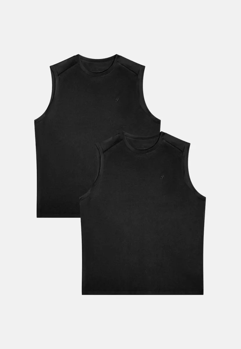 DANISH ENDURANCE Mændens hurtigtørrende Running Tanktop fra Danish Endurance, Sort, 2XL