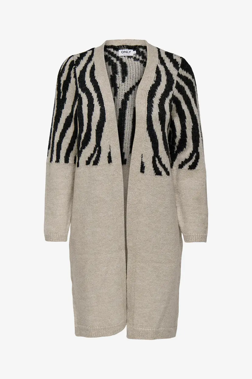 ONLY Kardigan onlJade Animal LS - Beige