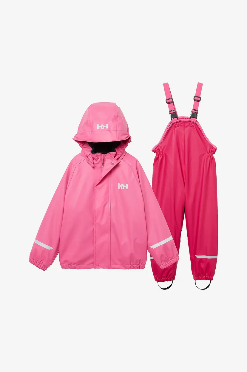 Helly Hansen Regnsett K Bergen Fleece PU Rainset 2.0 - Rosa
