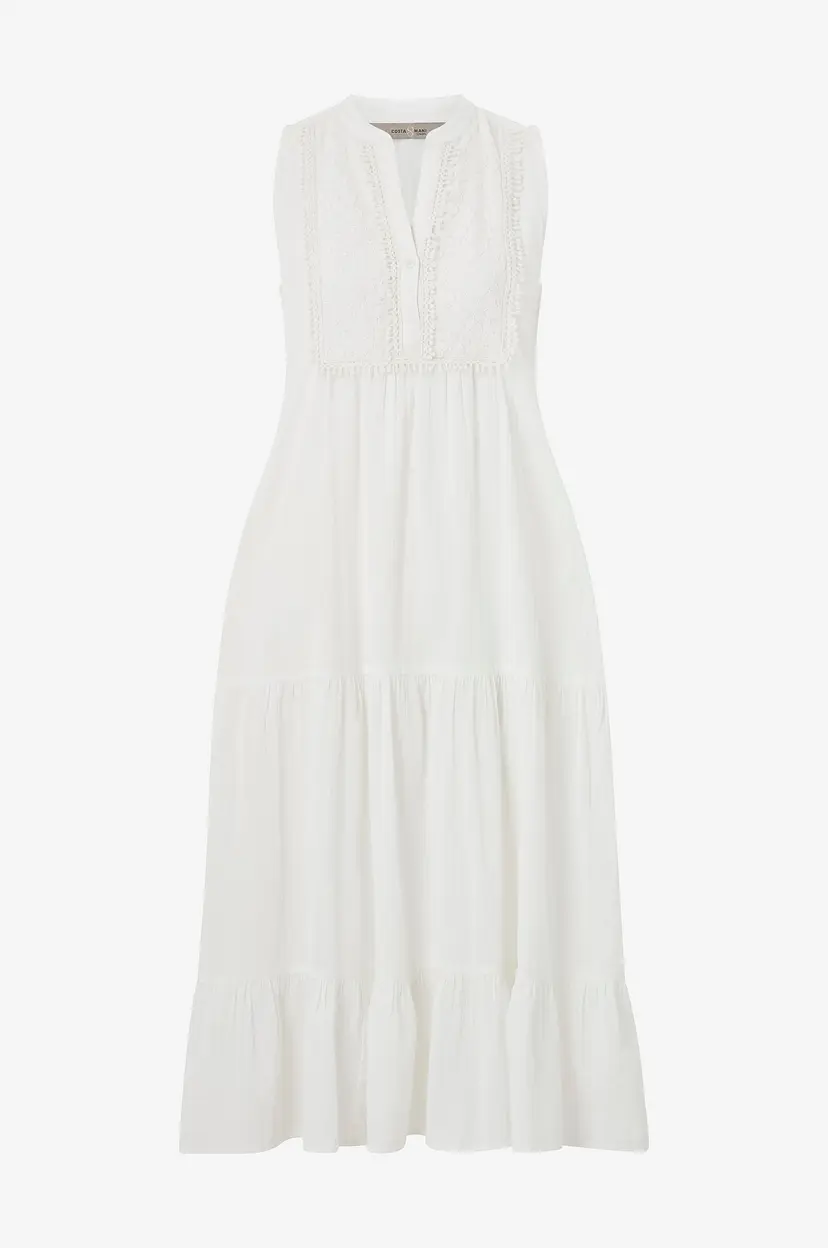 Costamani Kjole Billy Dress - Hvit
