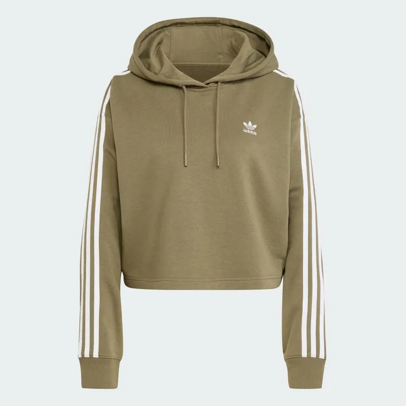 Adidas Adicolor 3-Stripes Short Hoodie