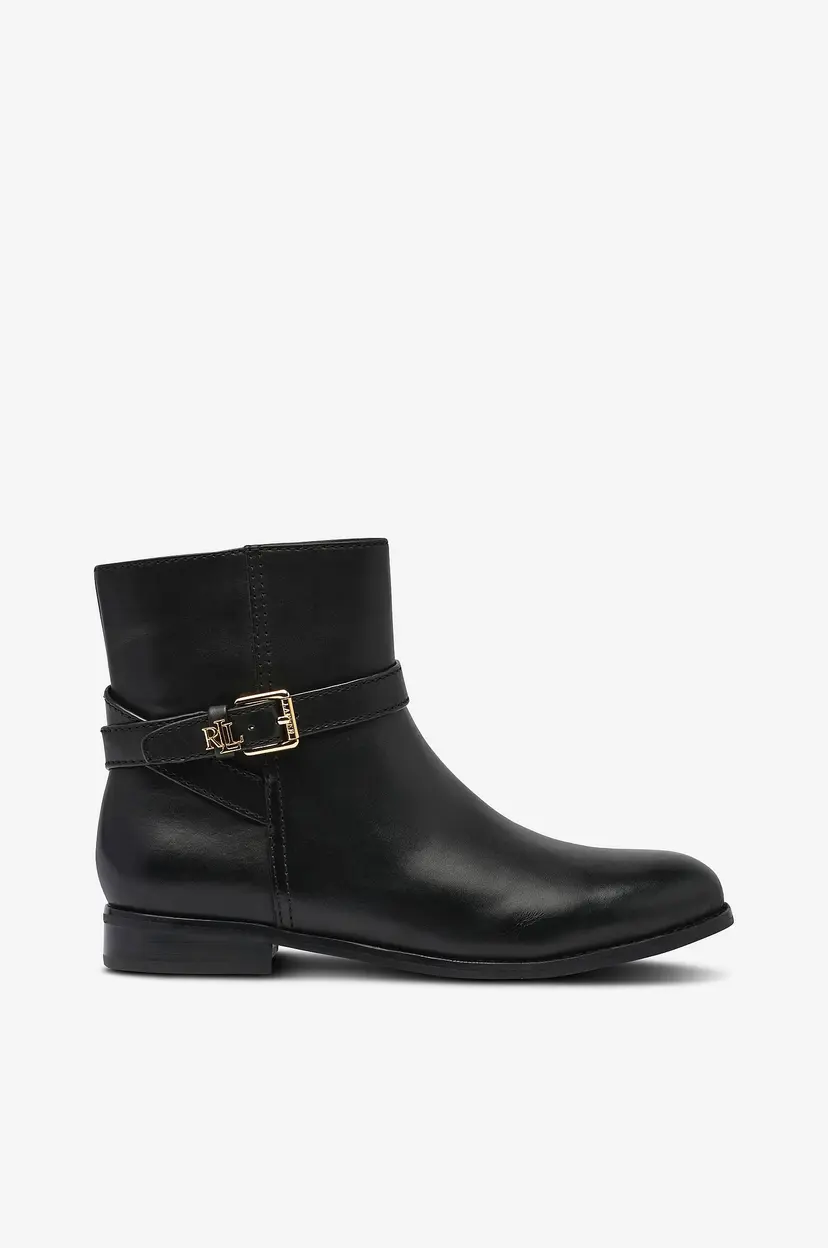 Lauren Ralph Lauren Boots Burnished Calf-Brooke BT 2 - Svart
