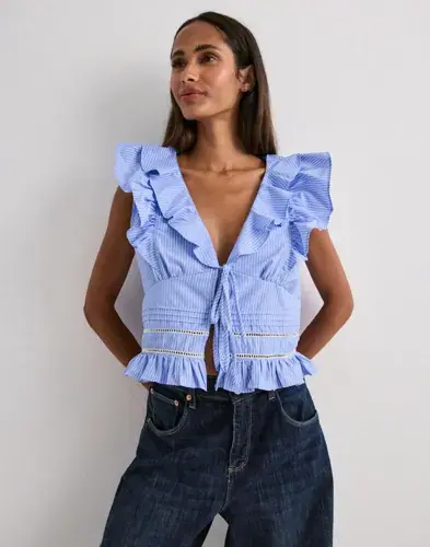 Neo Noir Neo Noir - Blå - Jolia Stripe Top