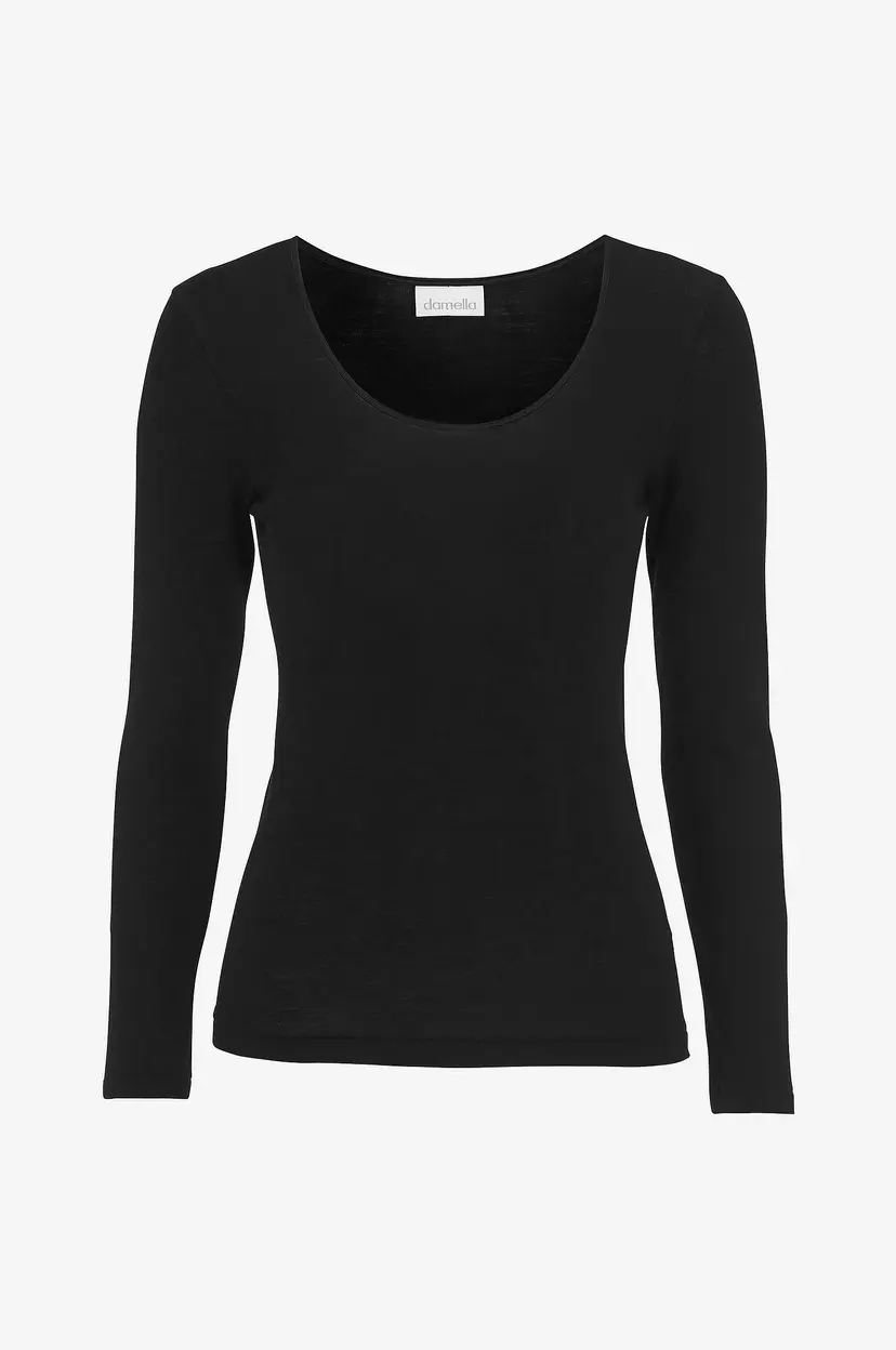 Damella Topp Long Sleeve - Svart