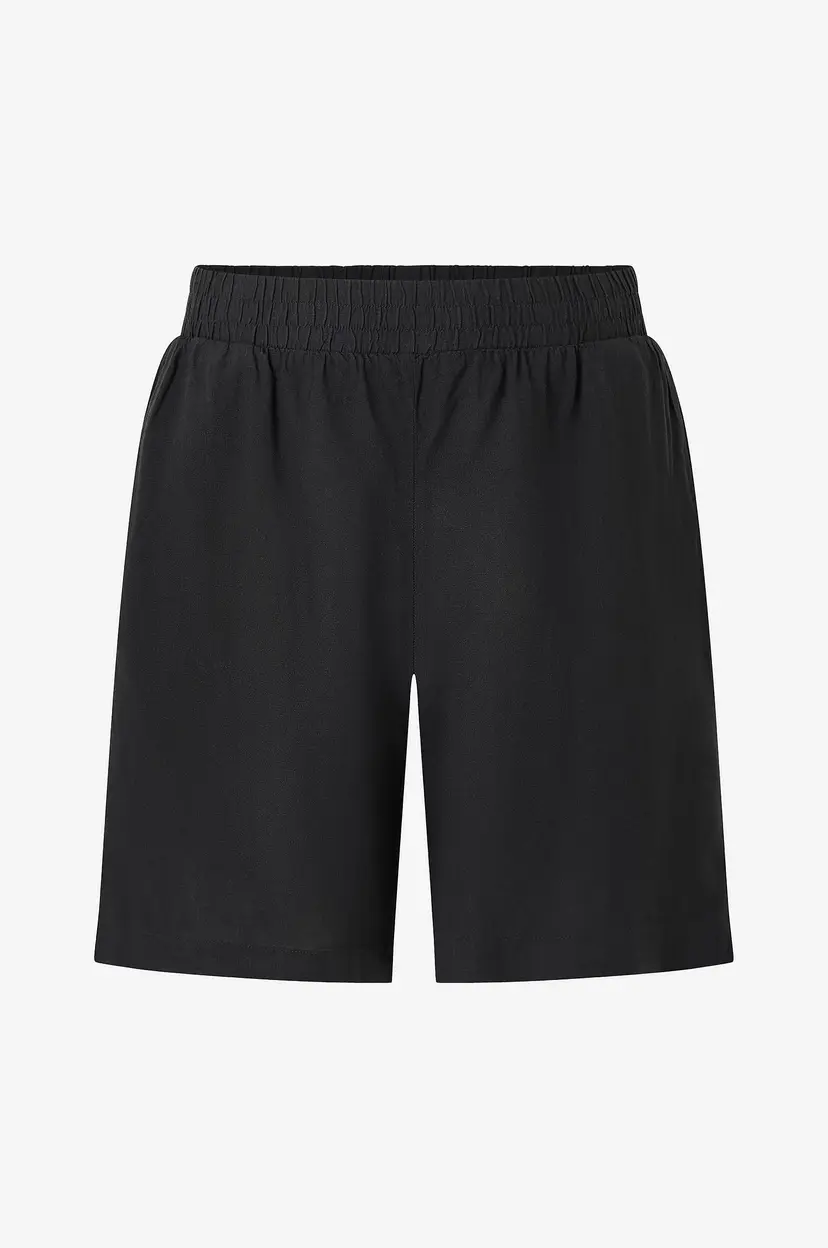 Zizzi Shorts i lin vLina Smock - Svart