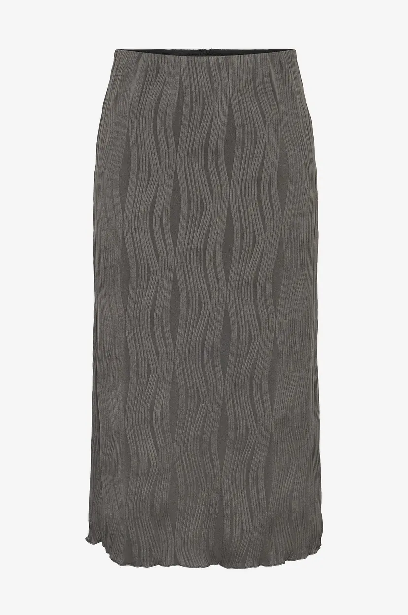 Pieces Skjørt pcnAnnika HW Midi Skirt BC - Grå