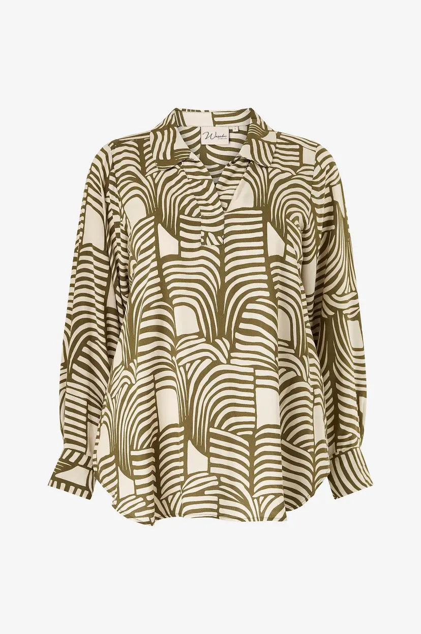 Wasabiconcept Bluse Wa-lovis 3 - Grønn