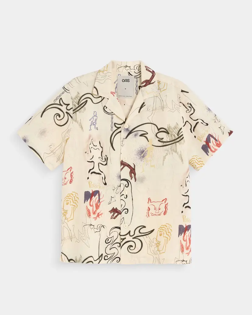 Oas OAS Paradox Cuba Beige Shirt