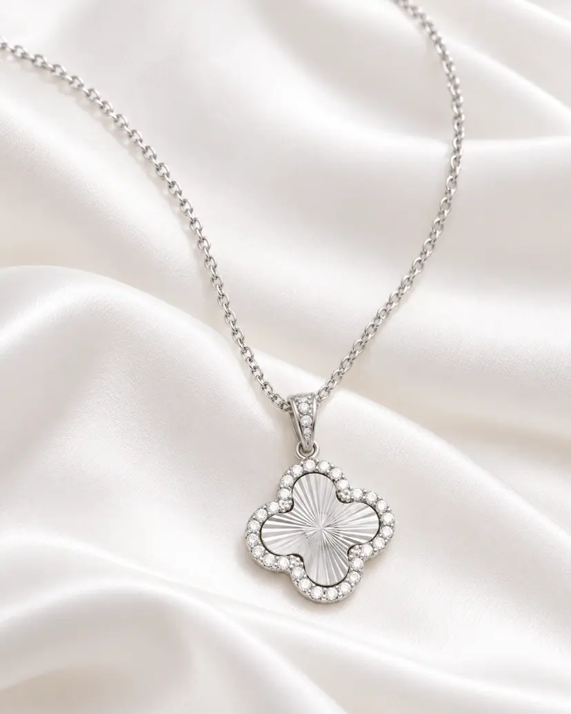 Aiyanna Stina Four Leaf Necklace