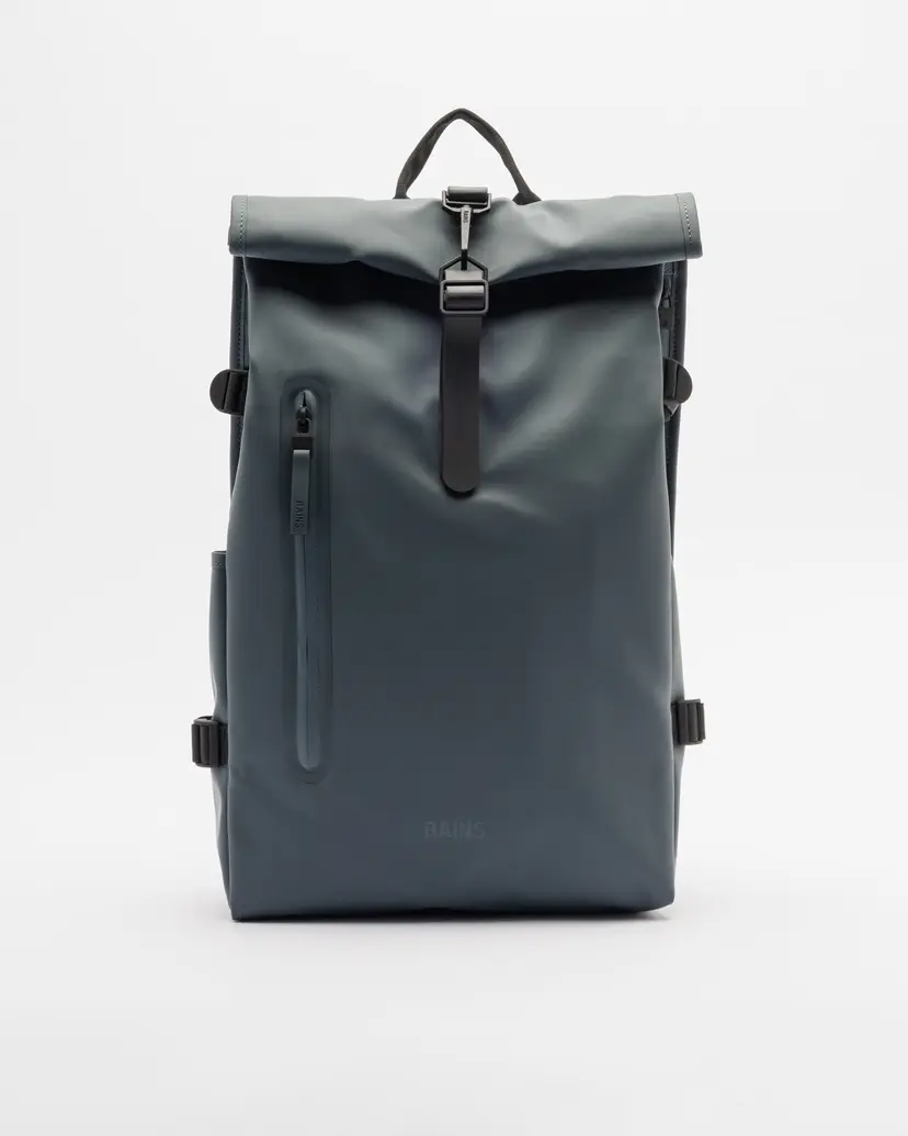 Rains Rains Rolltop Rucksack Blue Backpack