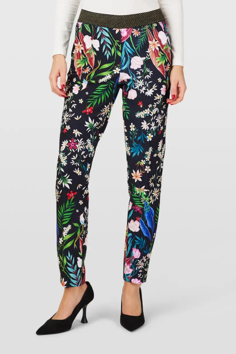 ROBELL DENISE TROUSERS BLACK