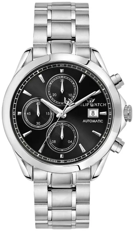 Philip Watch Philip Watch Herreklokke R8223165002 Classic Sort/Stål Ø41 mm