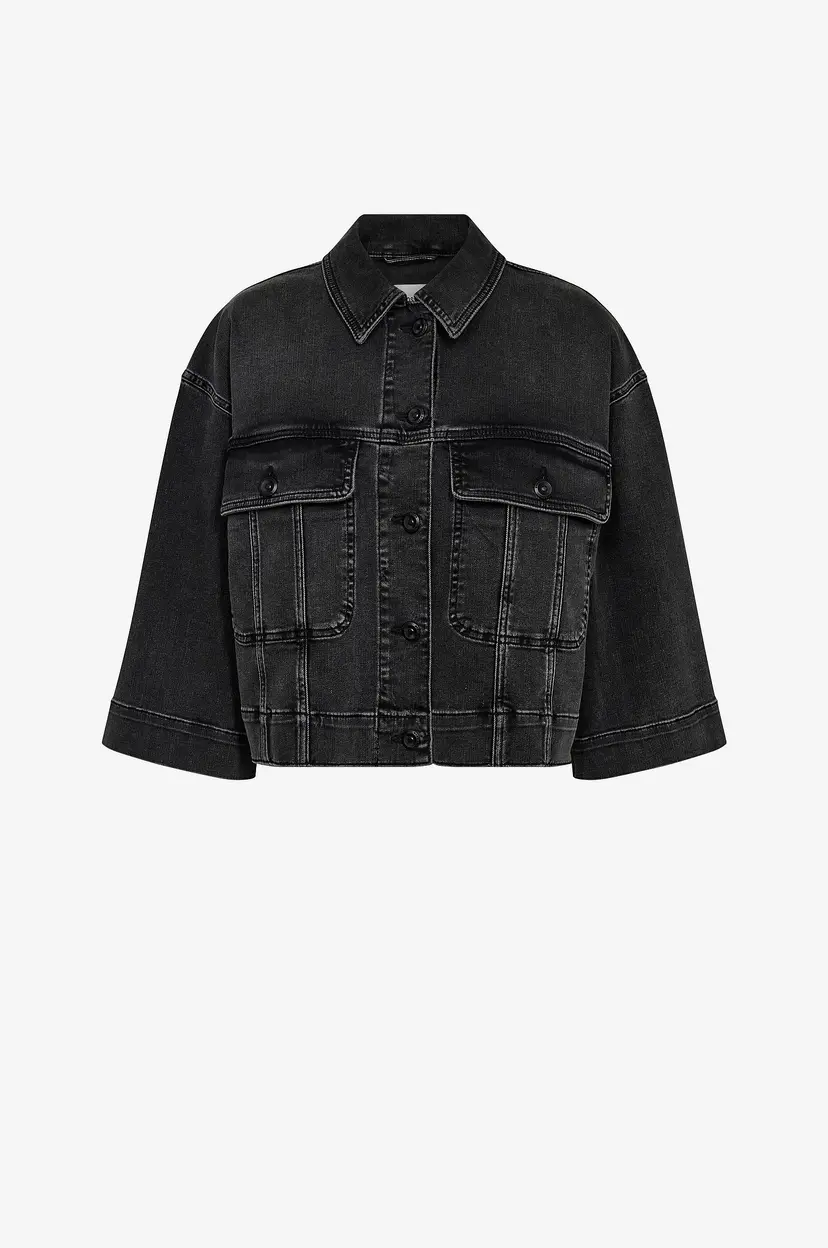 Mos Mosh Denim jakke mmPenn Deluxe Jacket - Grå