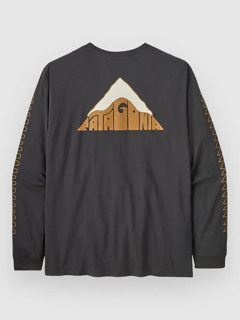 Patagonia Patagonia Driftways Organic Langermet T-skjorte svart